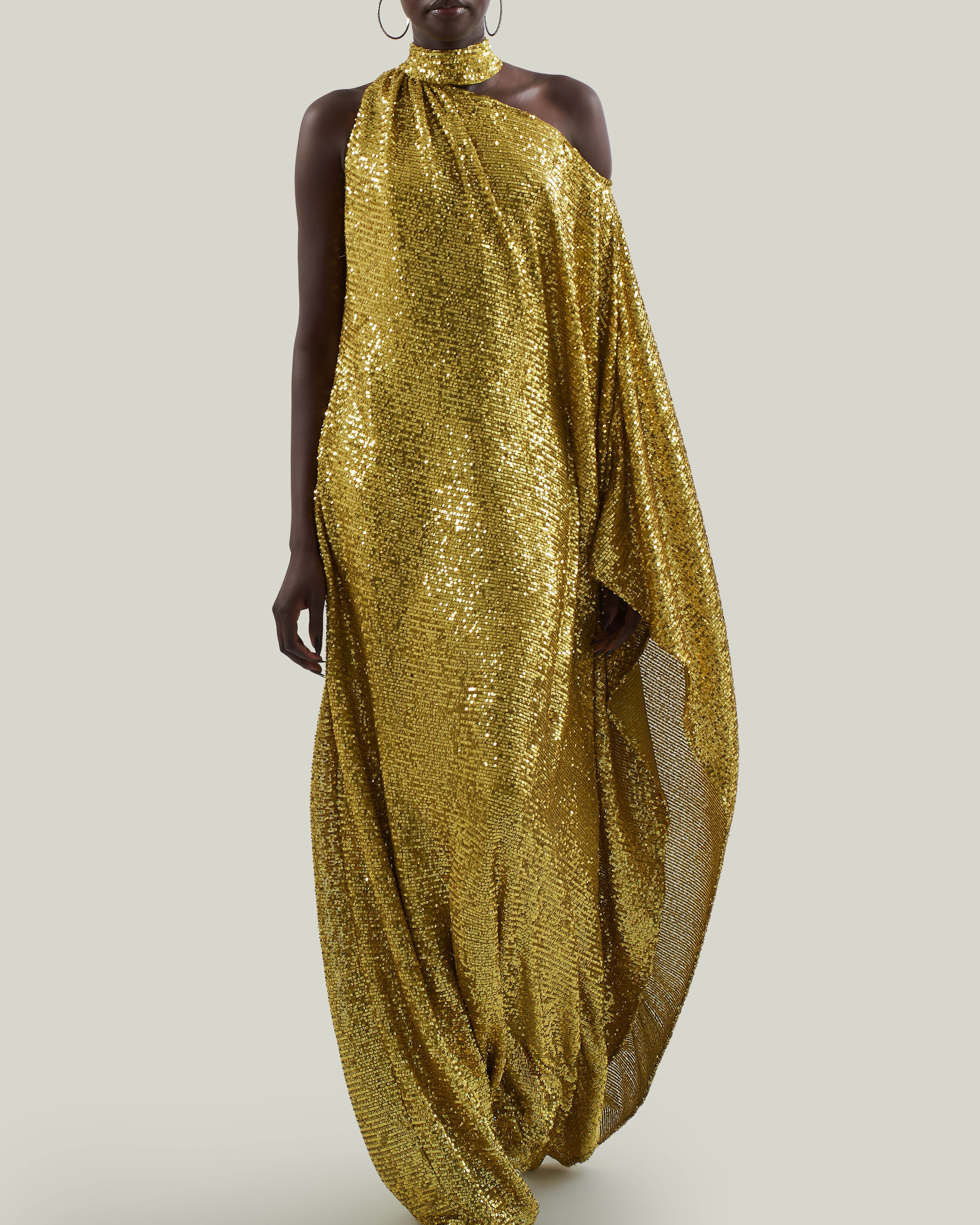 Atlas Disco Dress in Chartreuse - Image 5
