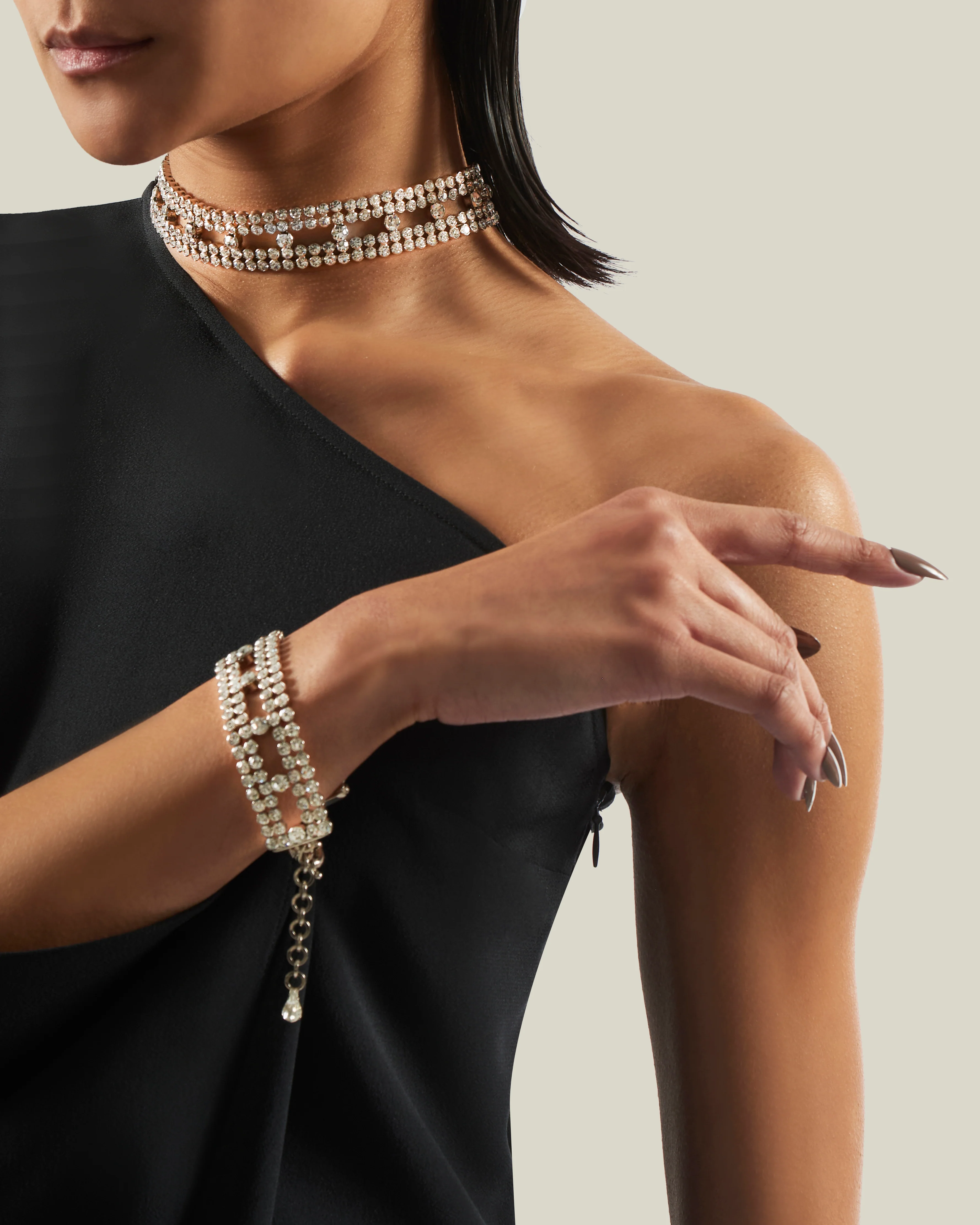 Bolkan Crystal Dress in Black - Image 4