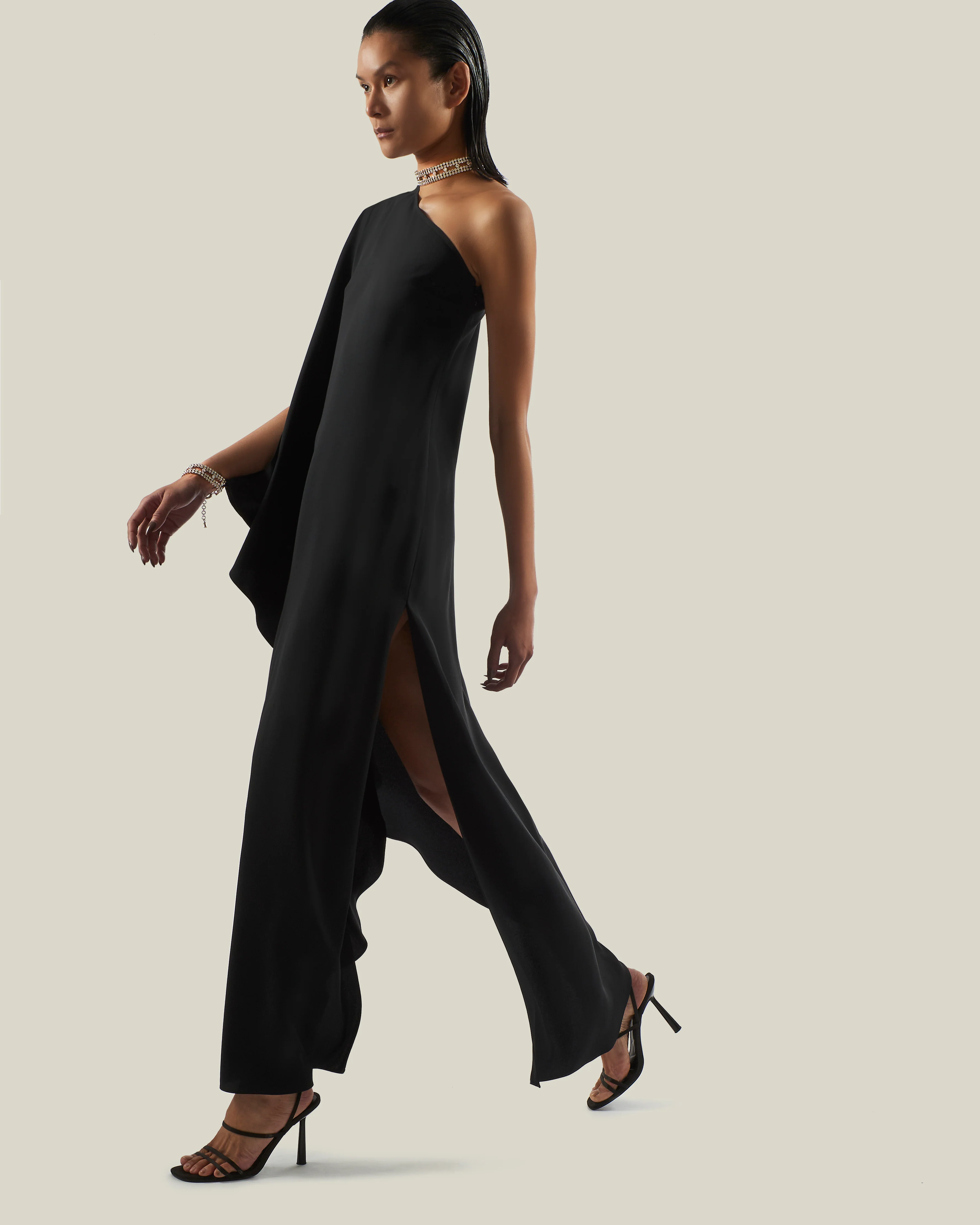 Bolkan Crystal Dress in Black - Image 5