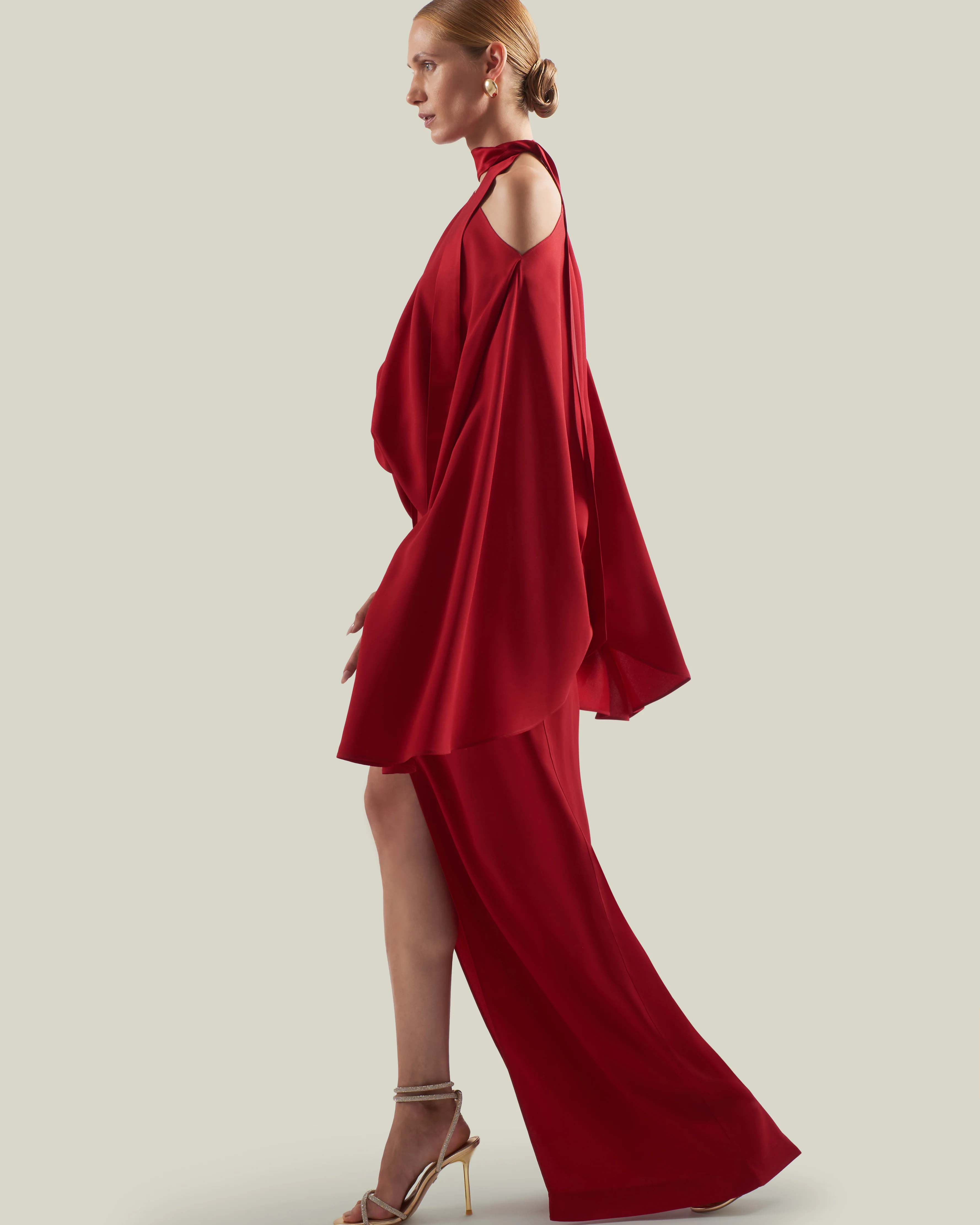 Brooks Dress in Ruby - Image 5