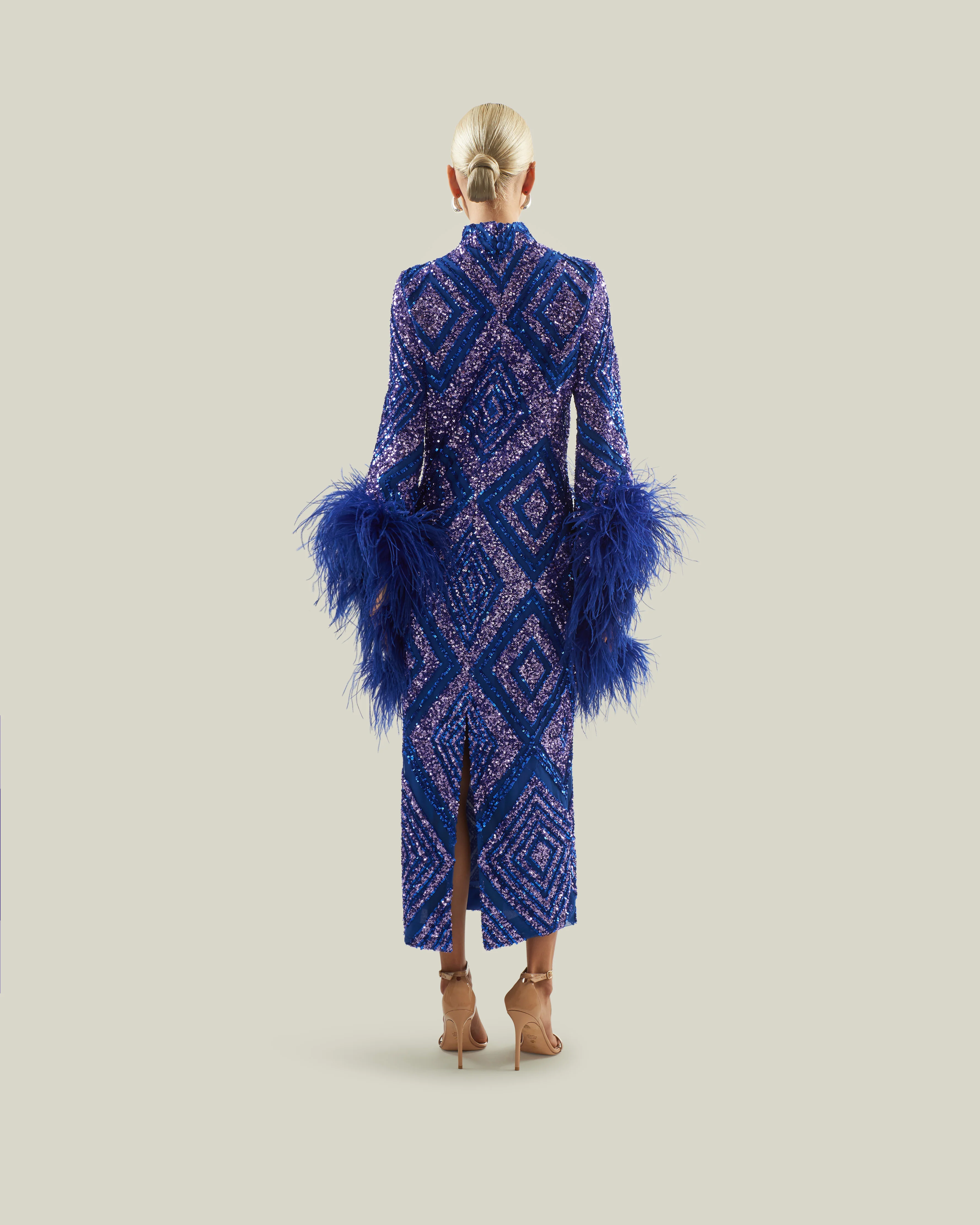 Del Rio Disco Dress in Royal Blue - Image 2