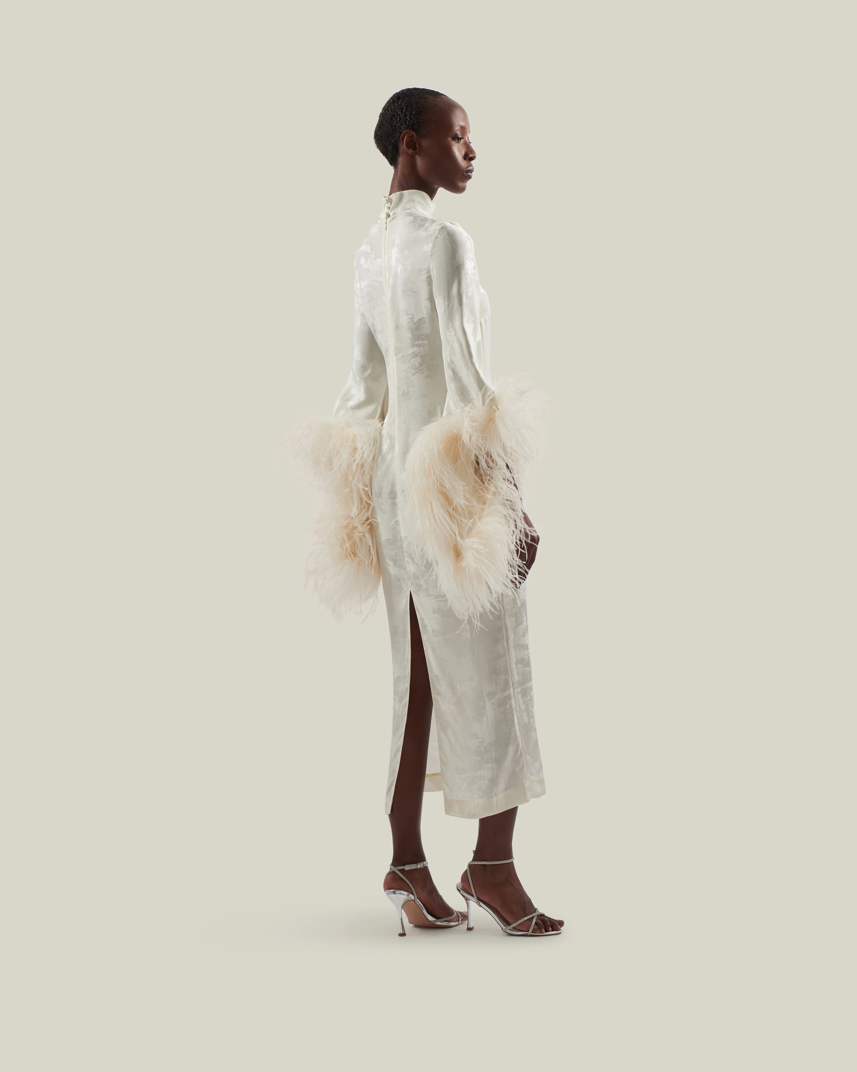 Del Rio Toile Dress in Latte - Image 2