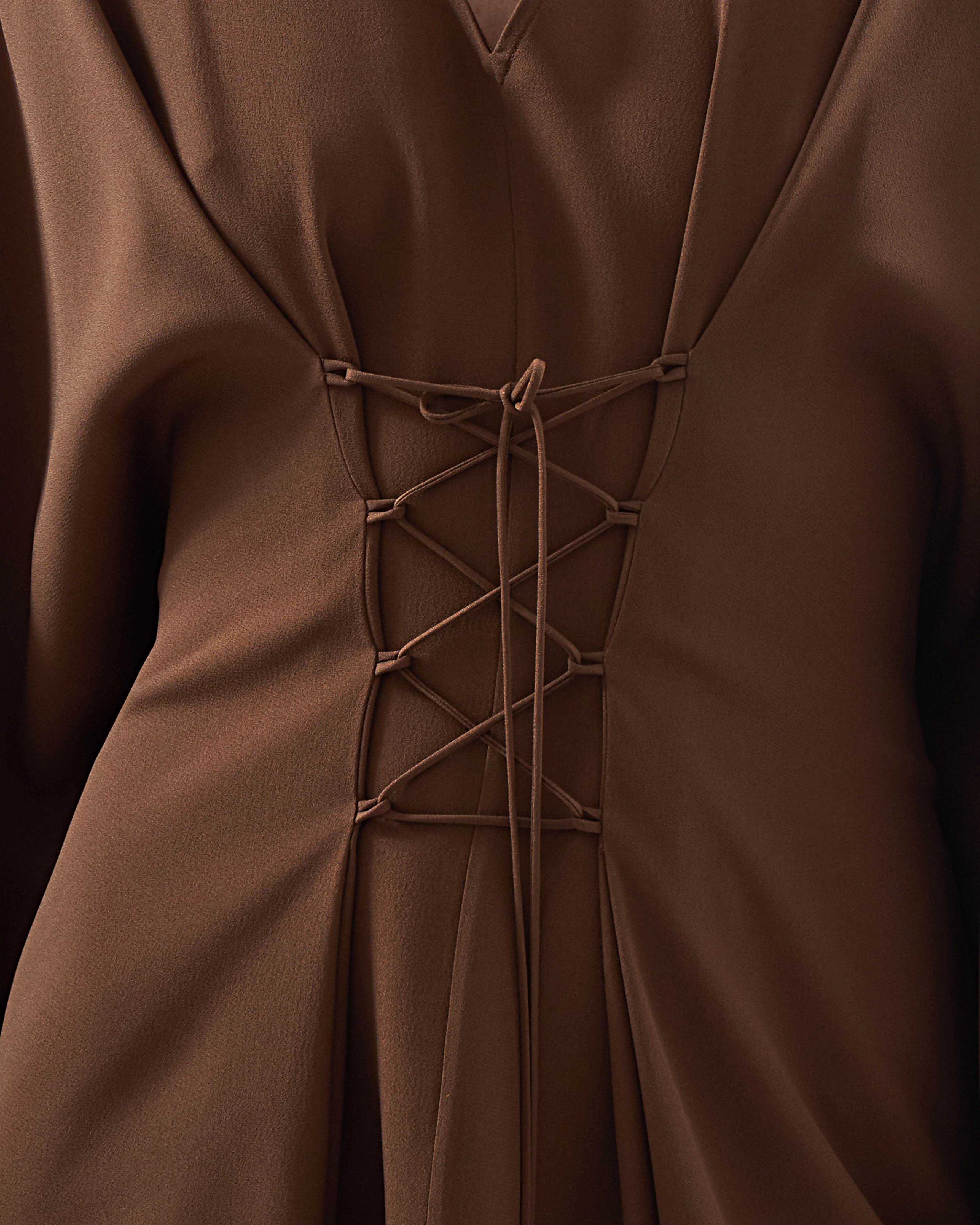 Fringed Mini Sierra Kaftan in Fume - Image 4