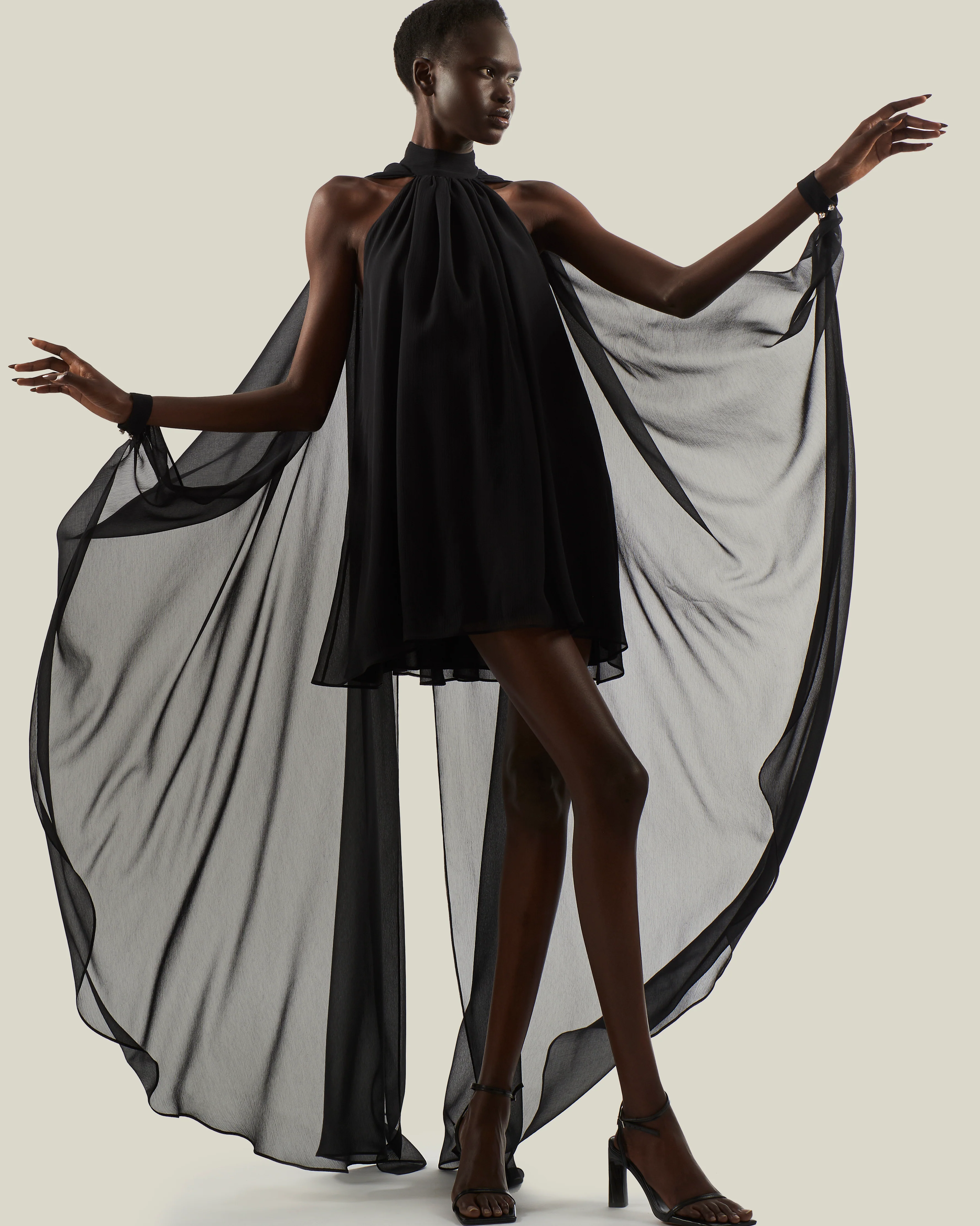 Mini Eterea Dress in Black - Image 5