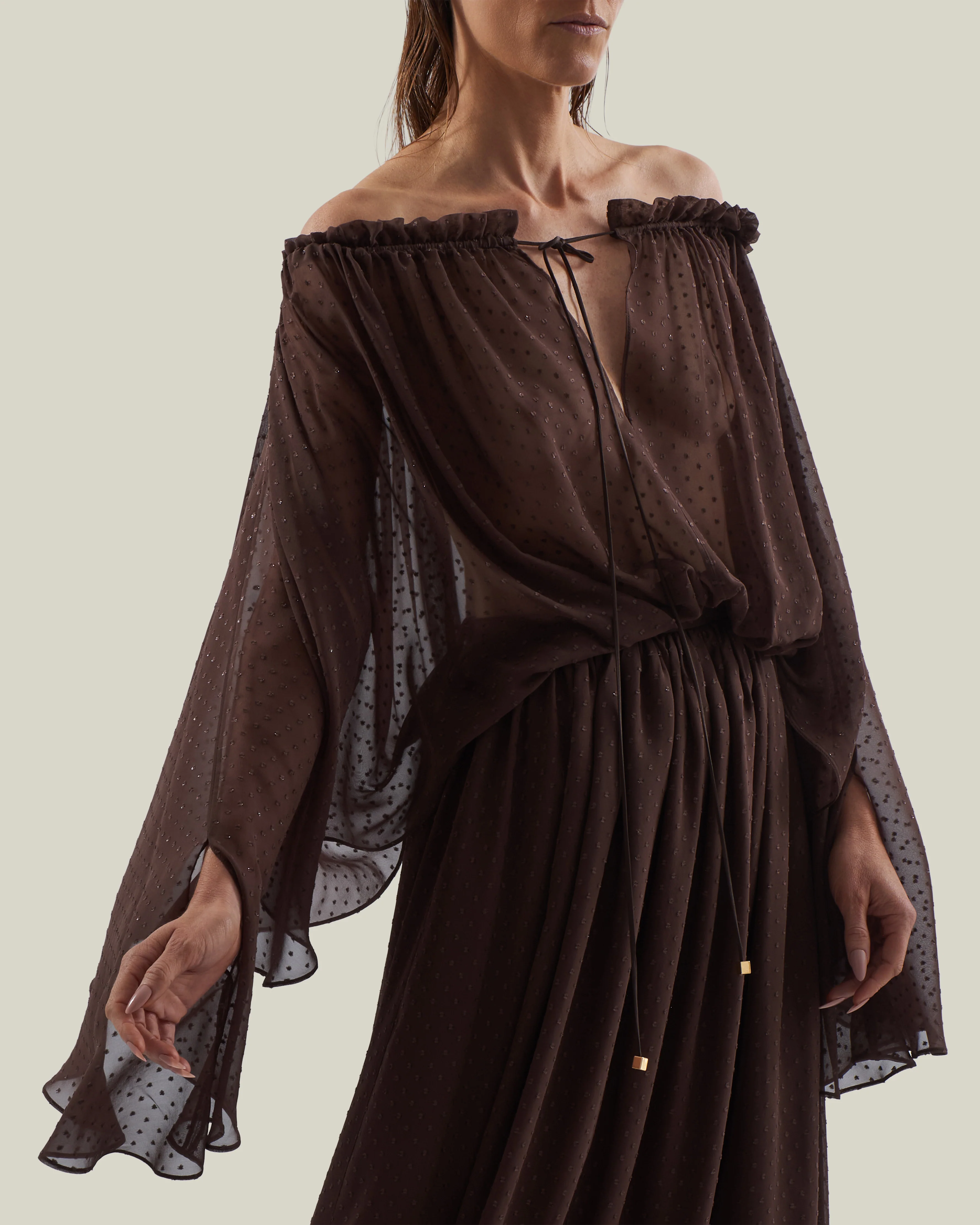 Ouarzazate Dress in Chocolate - Image 4