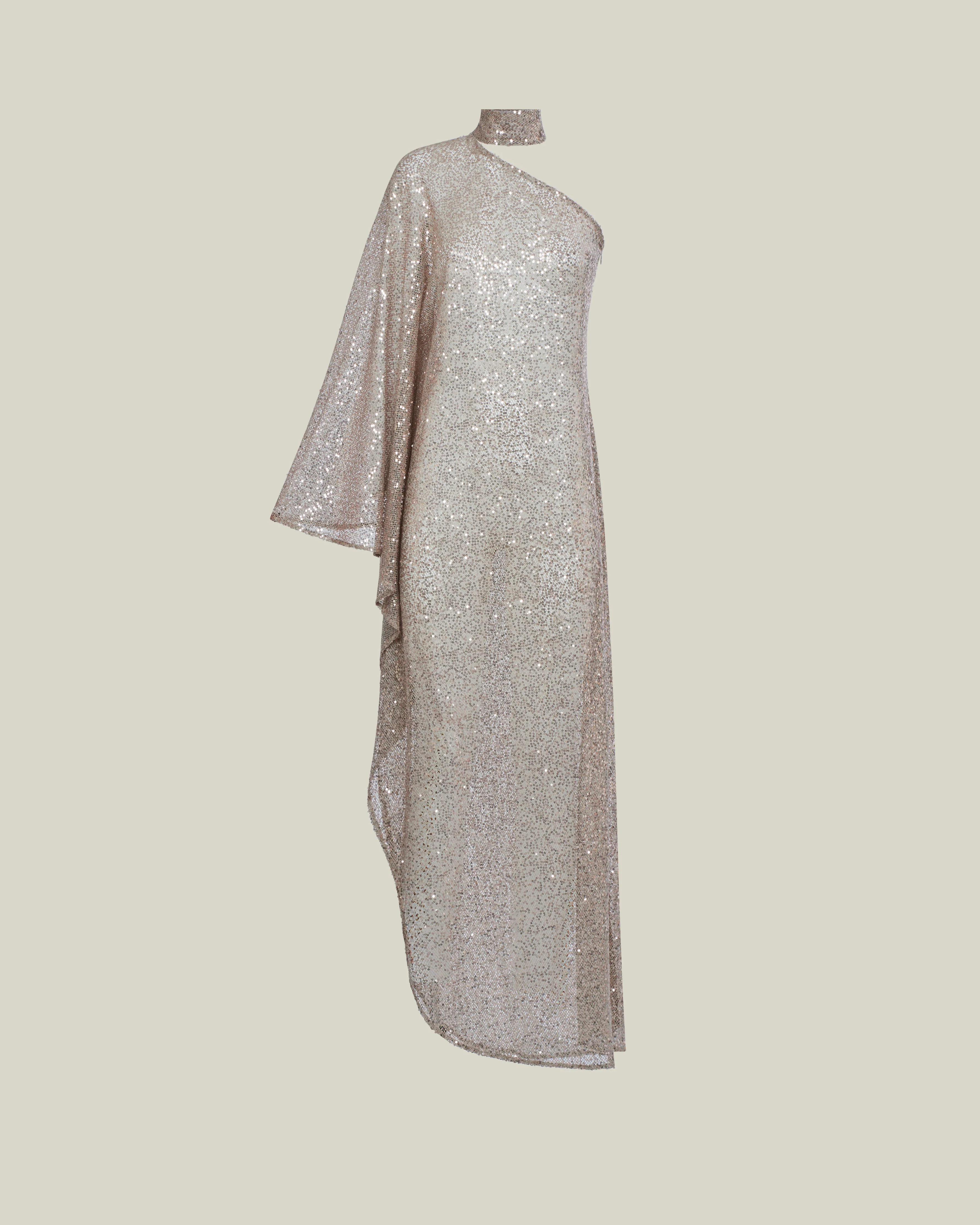 Ubud Disco Dress in White Sand - Image 3