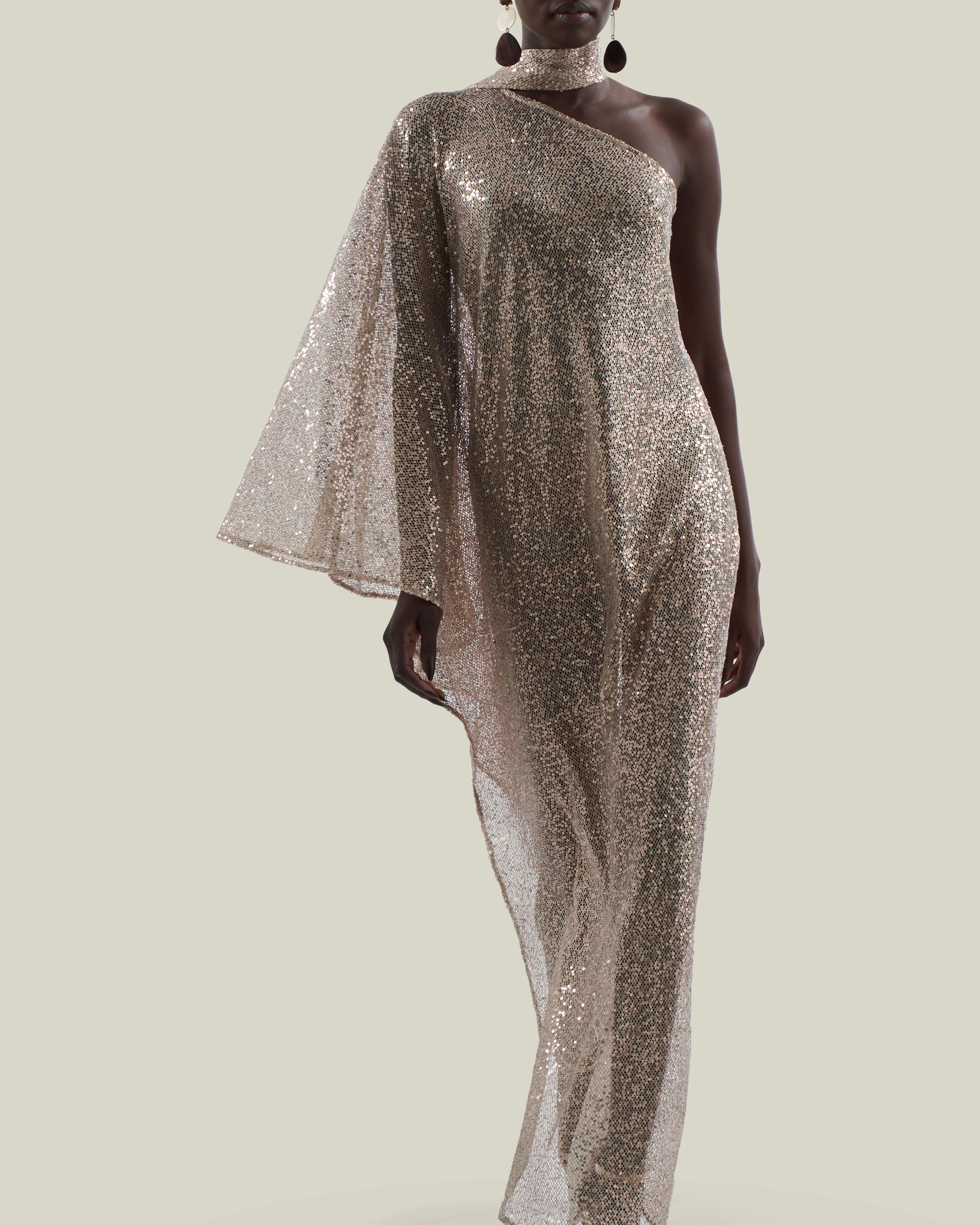 Ubud Disco Dress in White Sand - Image 5
