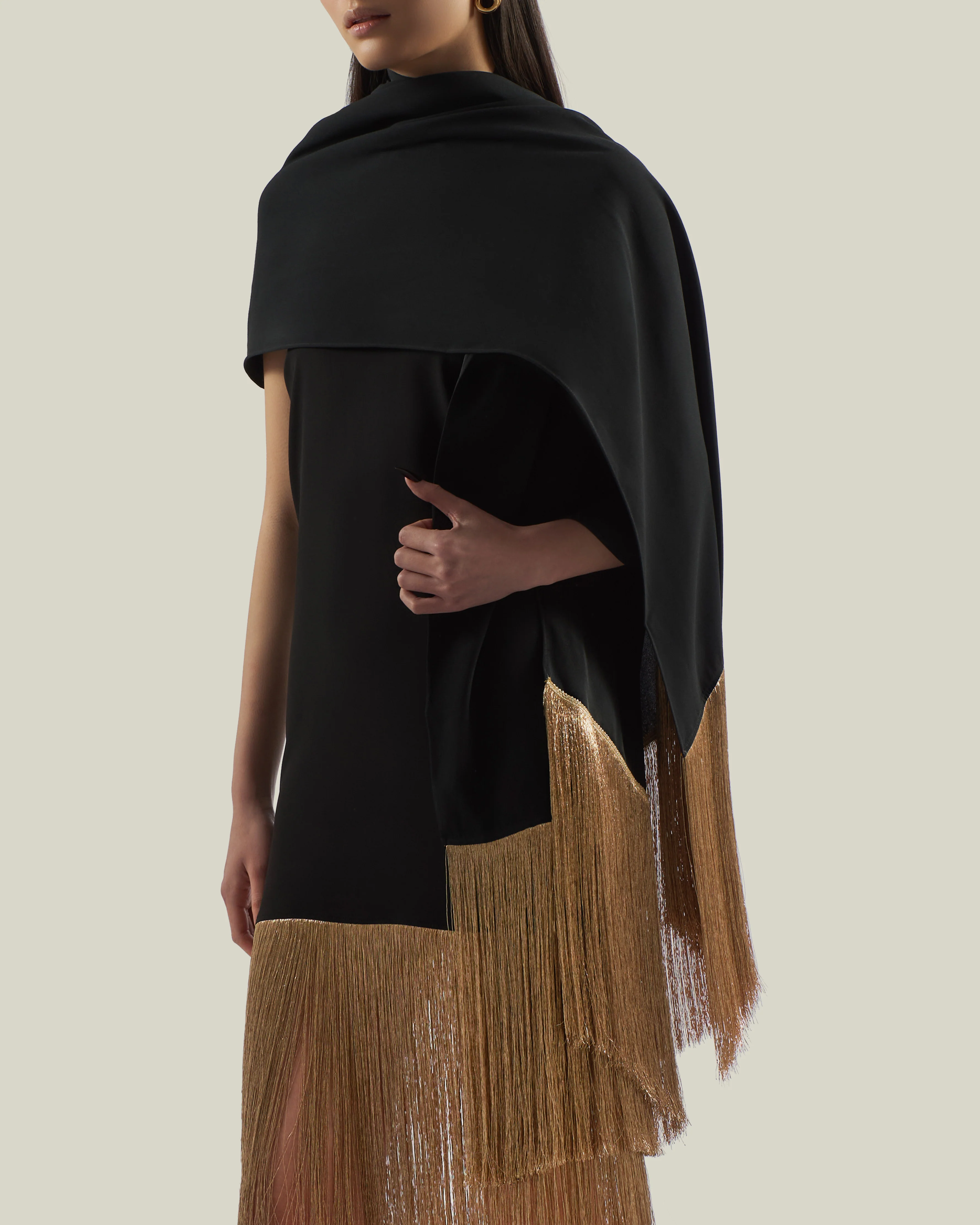 Zizi Stole in Black - Image 2